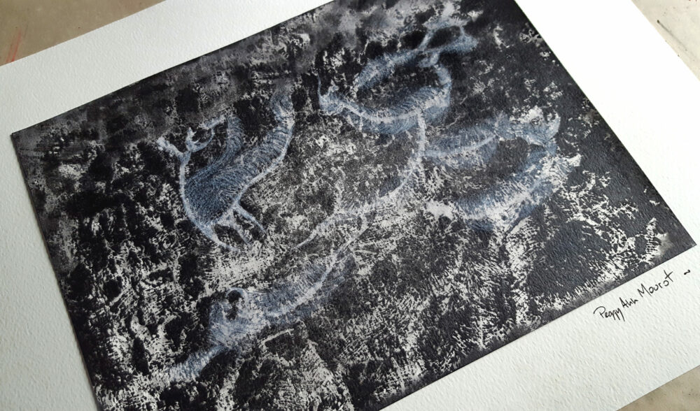 Fantômes Marins ~ Dessin ~ Aquarelle, Acrylique, Encre de Chine & Pastel ~ 30x40 Encadré – Image 6