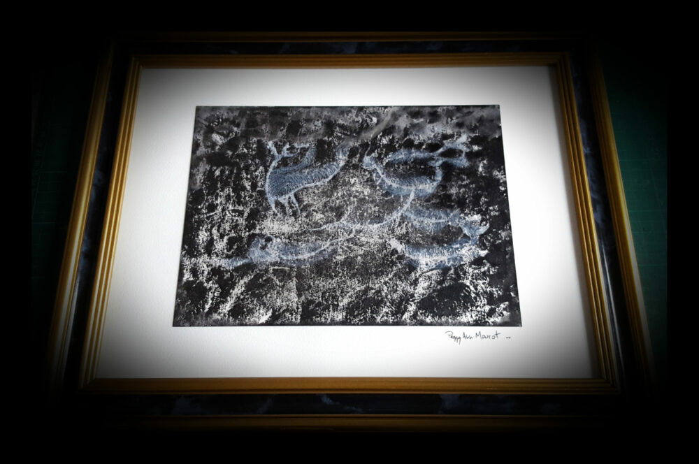 Fantômes Marins ~ Dessin ~ Aquarelle, Acrylique, Encre de Chine & Pastel ~ 30x40 Encadré – Image 21