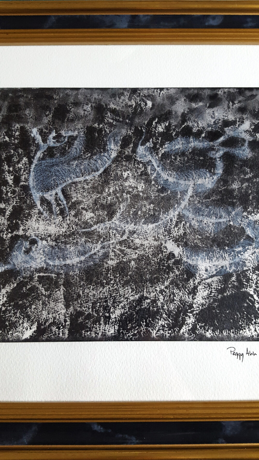 Fantômes Marins ~ Dessin ~ Aquarelle, Acrylique, Encre de Chine & Pastel ~ 30x40 Encadré – Image 3