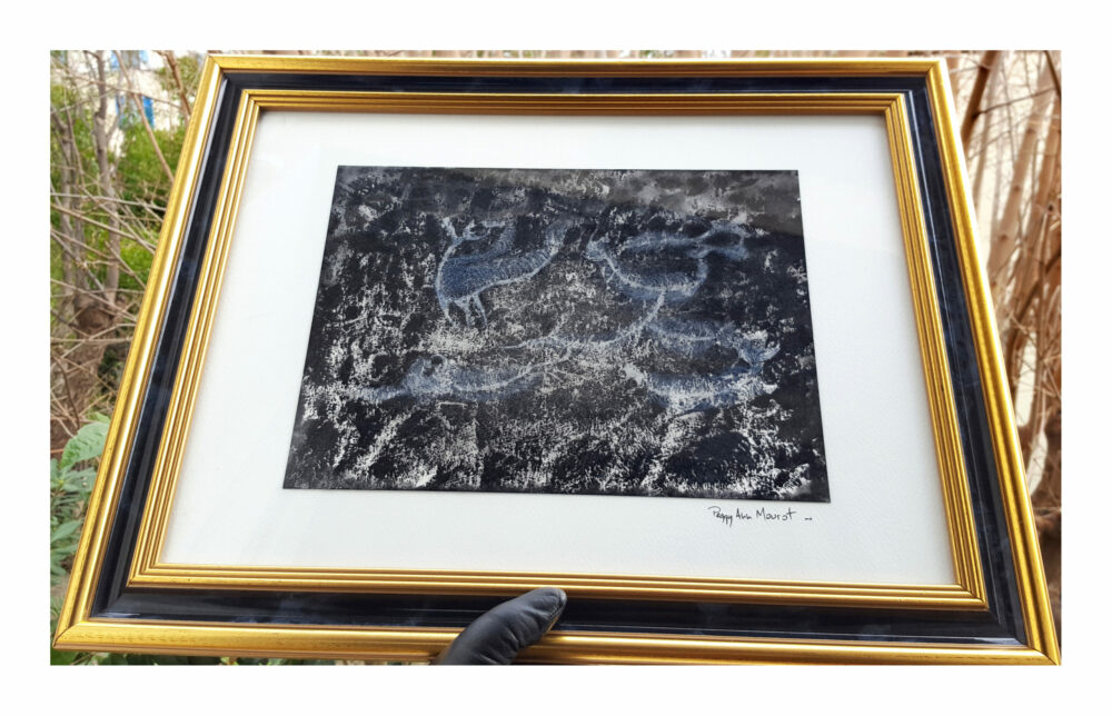 Fantômes Marins ~ Dessin ~ Aquarelle, Acrylique, Encre de Chine & Pastel ~ 30x40 Encadré – Image 5
