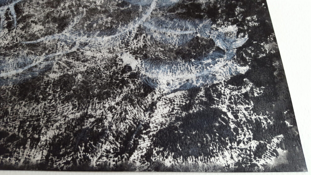Fantômes Marins ~ Dessin ~ Aquarelle, Acrylique, Encre de Chine & Pastel ~ 30x40 Encadré – Image 11