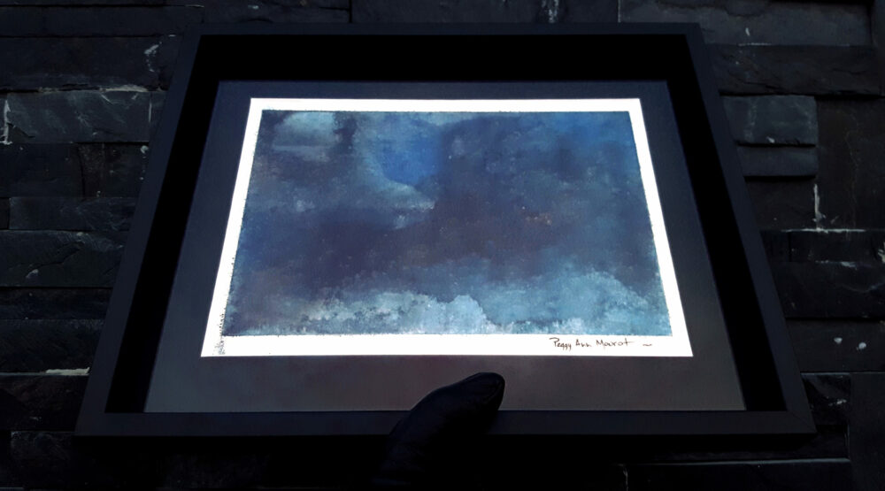 Undersea Fears ~ Peinture ~ Acrylique & Encre de Chine ~ 24×30 Encadré ~ SOLD OUT – Image 18