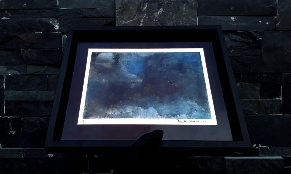 Undersea Fears ~ Peinture ~ Acrylique & Encre de Chine ~ 24×30 Encadré ~ SOLD OUT – Image 2