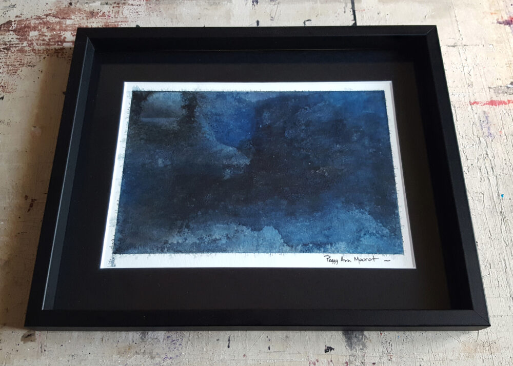 Undersea Fears ~ Peinture ~ Acrylique & Encre de Chine ~ 24×30 Encadré ~ SOLD OUT – Image 3
