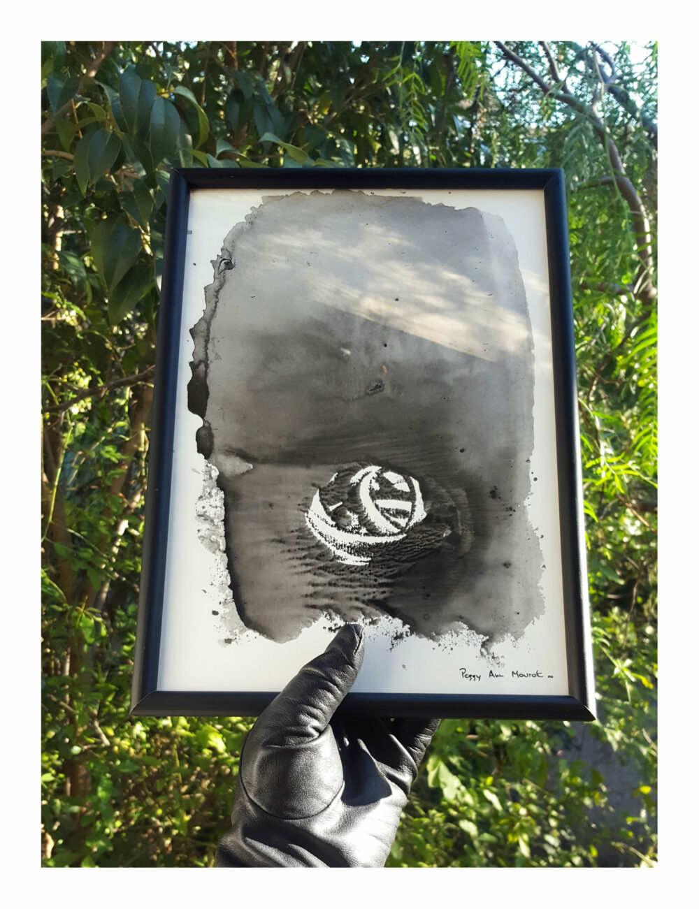 Éclaircie ~ Encre de Chine & Acrylique ~ Encadré A4 ~ SOLD OUT – Image 2