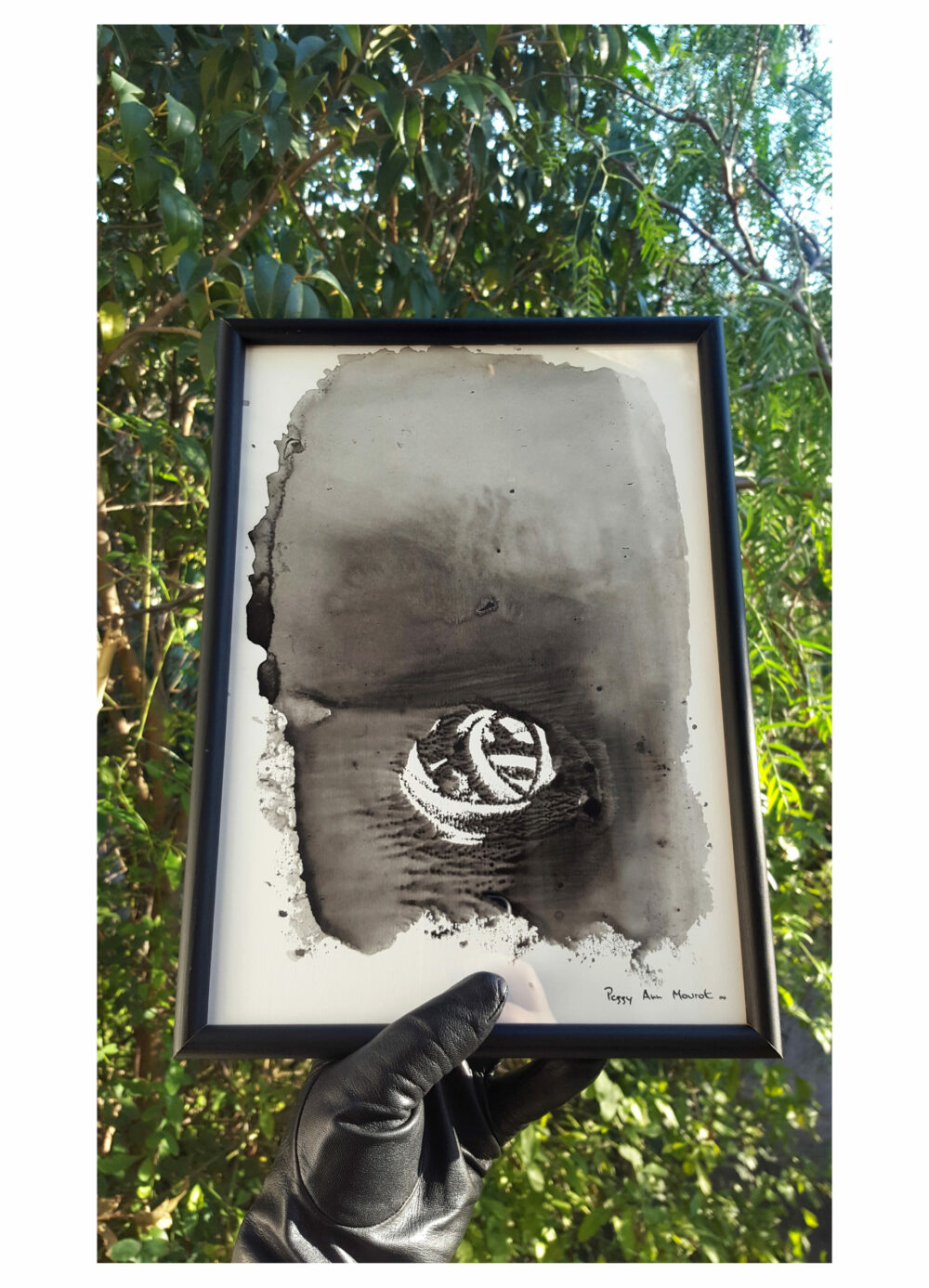 Éclaircie ~ Encre de Chine & Acrylique ~ Encadré A4 ~ SOLD OUT – Image 3