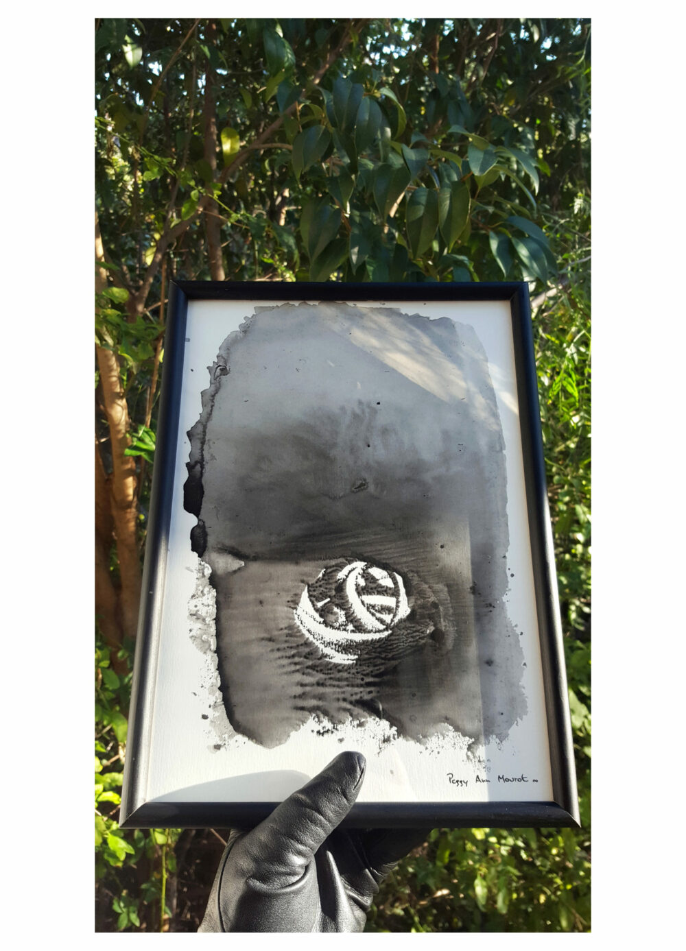 Éclaircie ~ Encre de Chine & Acrylique ~ Encadré A4 ~ SOLD OUT – Image 4