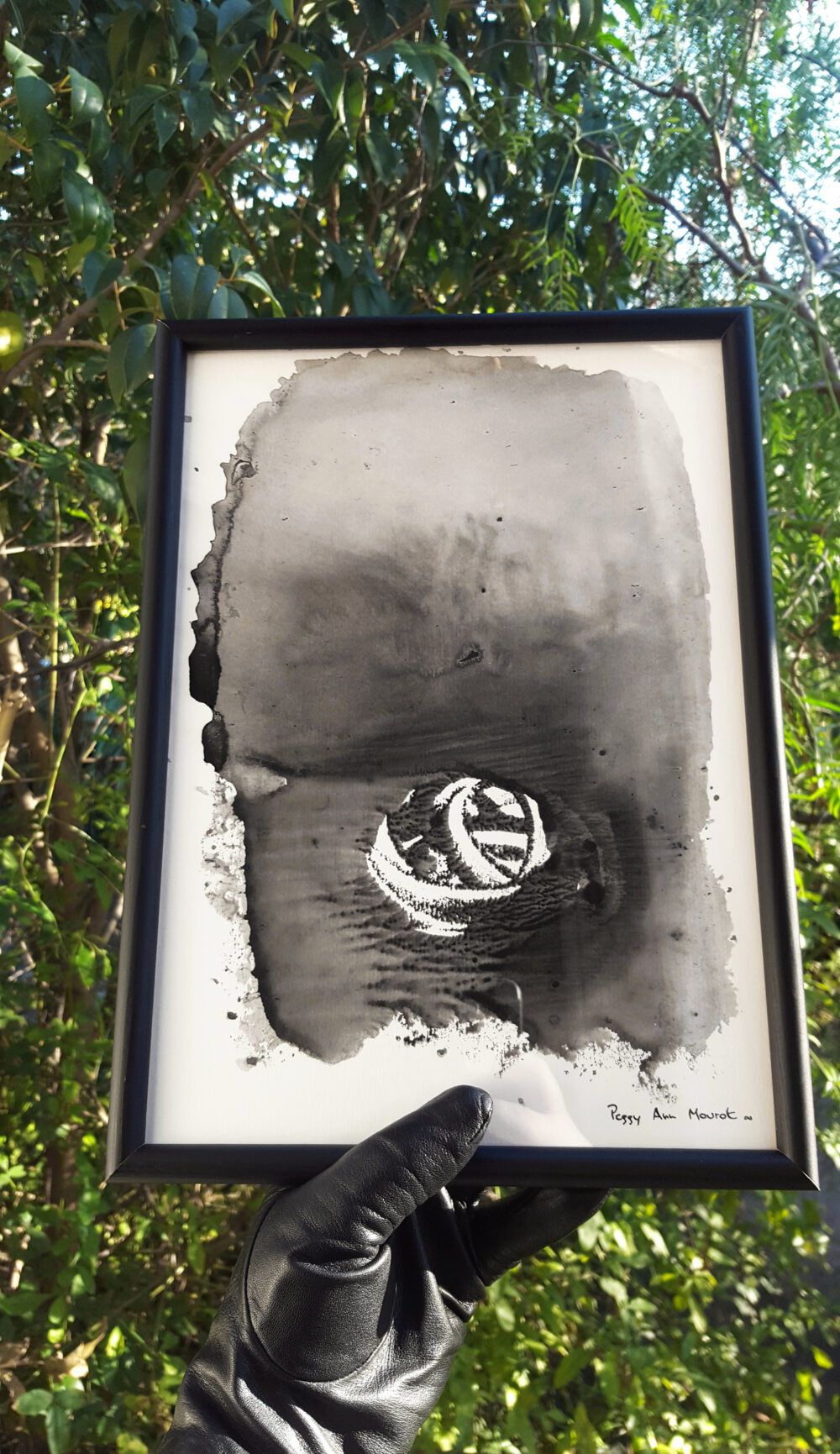 Éclaircie ~ Encre de Chine & Acrylique ~ Encadré A4 ~ SOLD OUT – Image 7