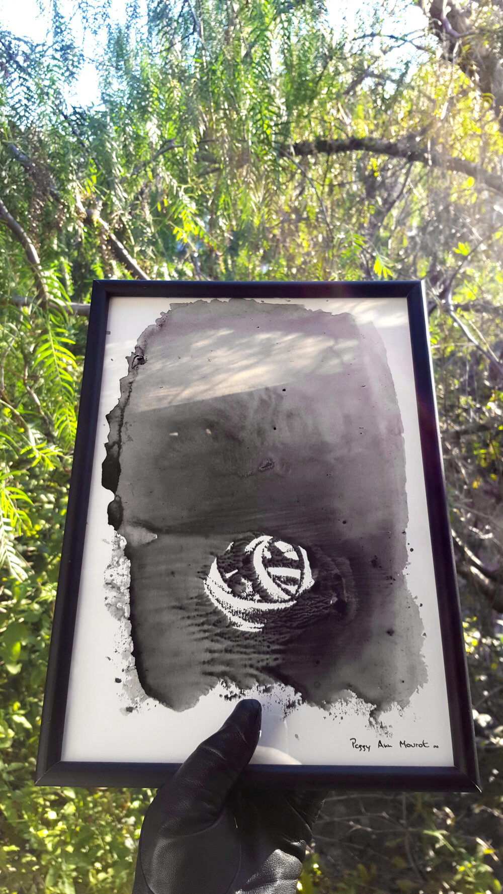 Éclaircie ~ Encre de Chine & Acrylique ~ Encadré A4 ~ SOLD OUT – Image 8