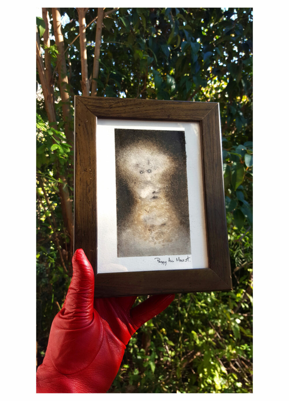 The Old Chimera ~ Encre de Chine & Café ~ 13x18 Encadré bois vert – Image 2