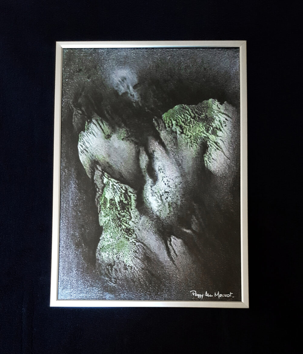 Petrified ~ Dessin à l’Encre de Chine, Acrylique & Aquarelle ~ Encadré Métal A4 ~ SOLD OUT – Image 11