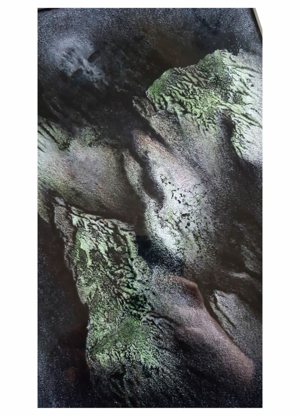 Petrified ~ Dessin à l’Encre de Chine, Acrylique & Aquarelle ~ Encadré Métal A4 ~ SOLD OUT – Image 3