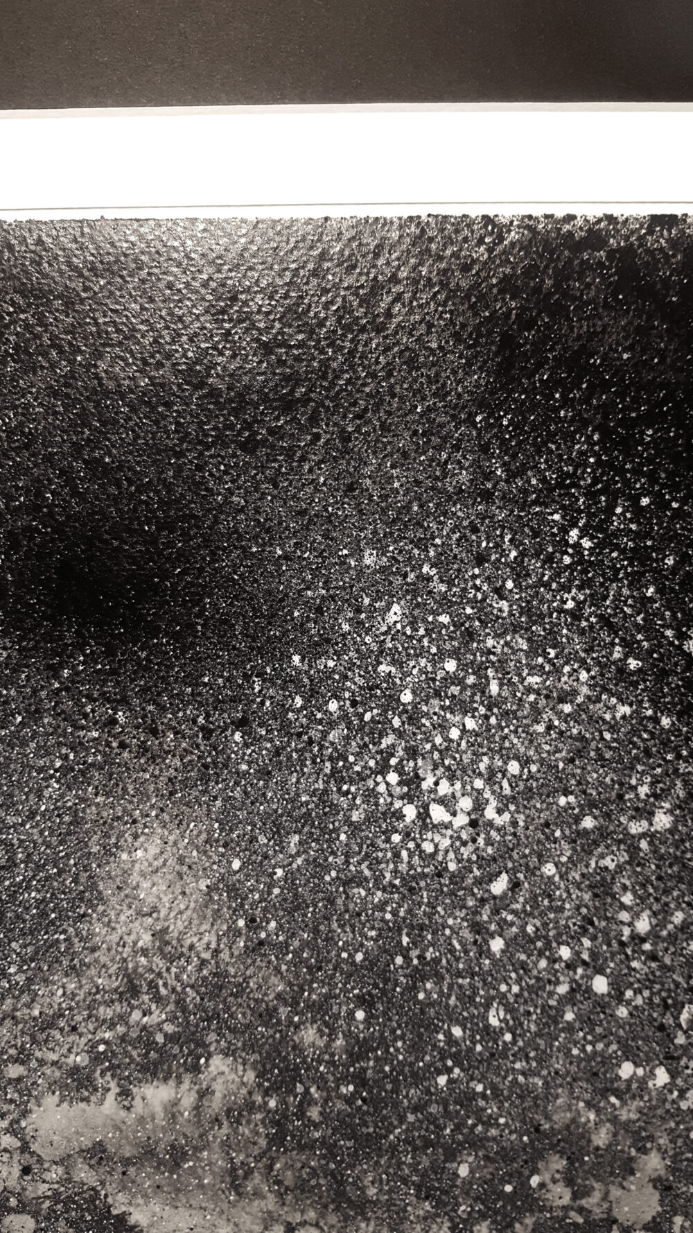 Winter Night ~ Peinture ~ Encre de Chine & Acrylique ~ 40x50 Encadré – Image 11