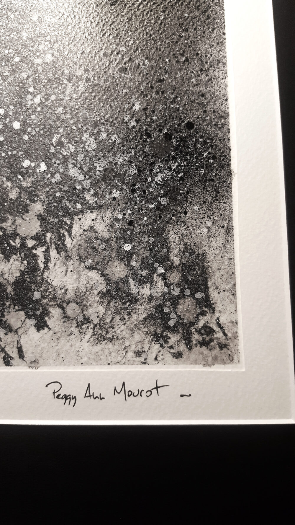 Winter Night ~ Peinture ~ Encre de Chine & Acrylique ~ 40x50 Encadré – Image 15