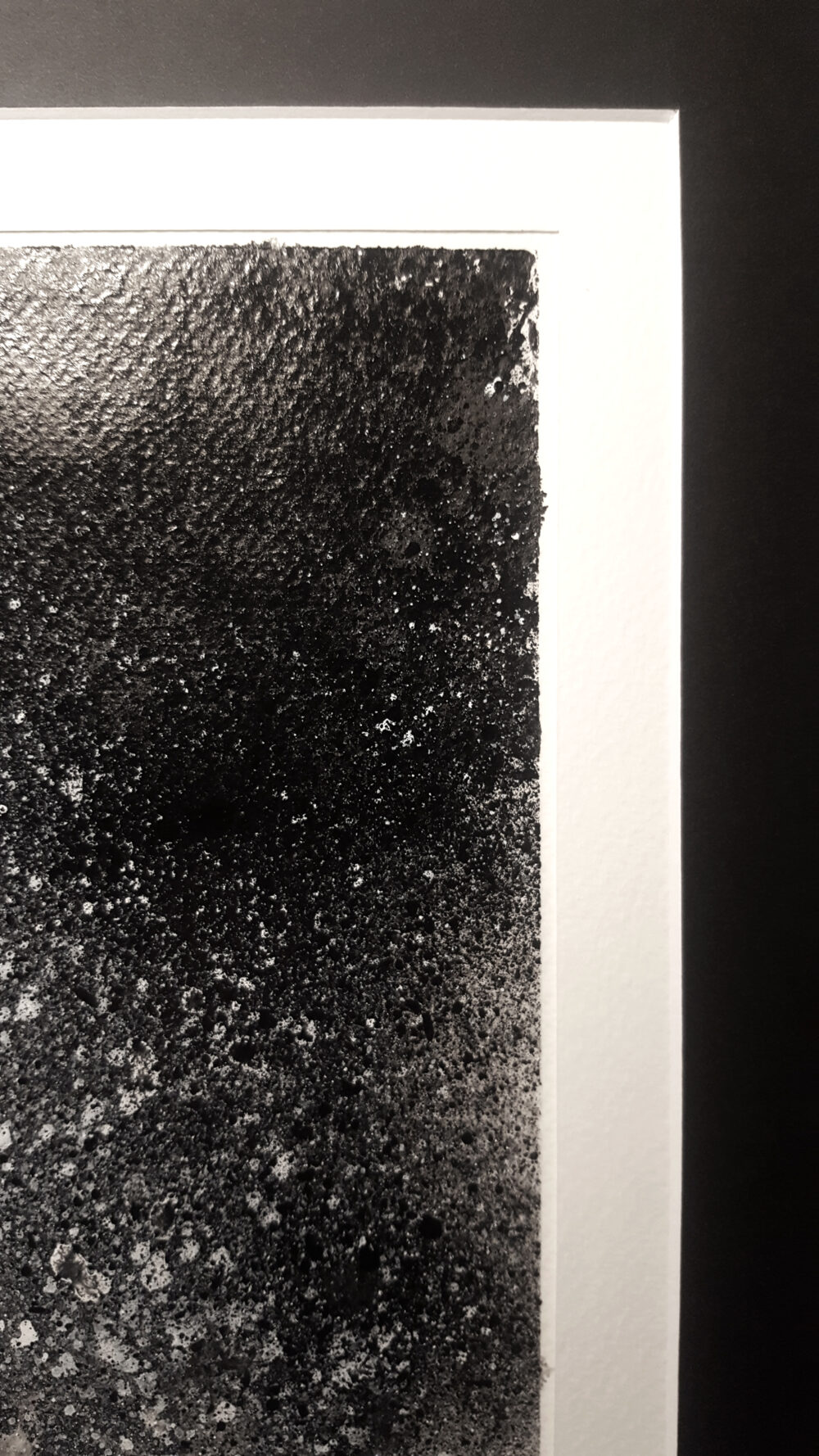 Winter Night ~ Peinture ~ Encre de Chine & Acrylique ~ 40x50 Encadré – Image 12