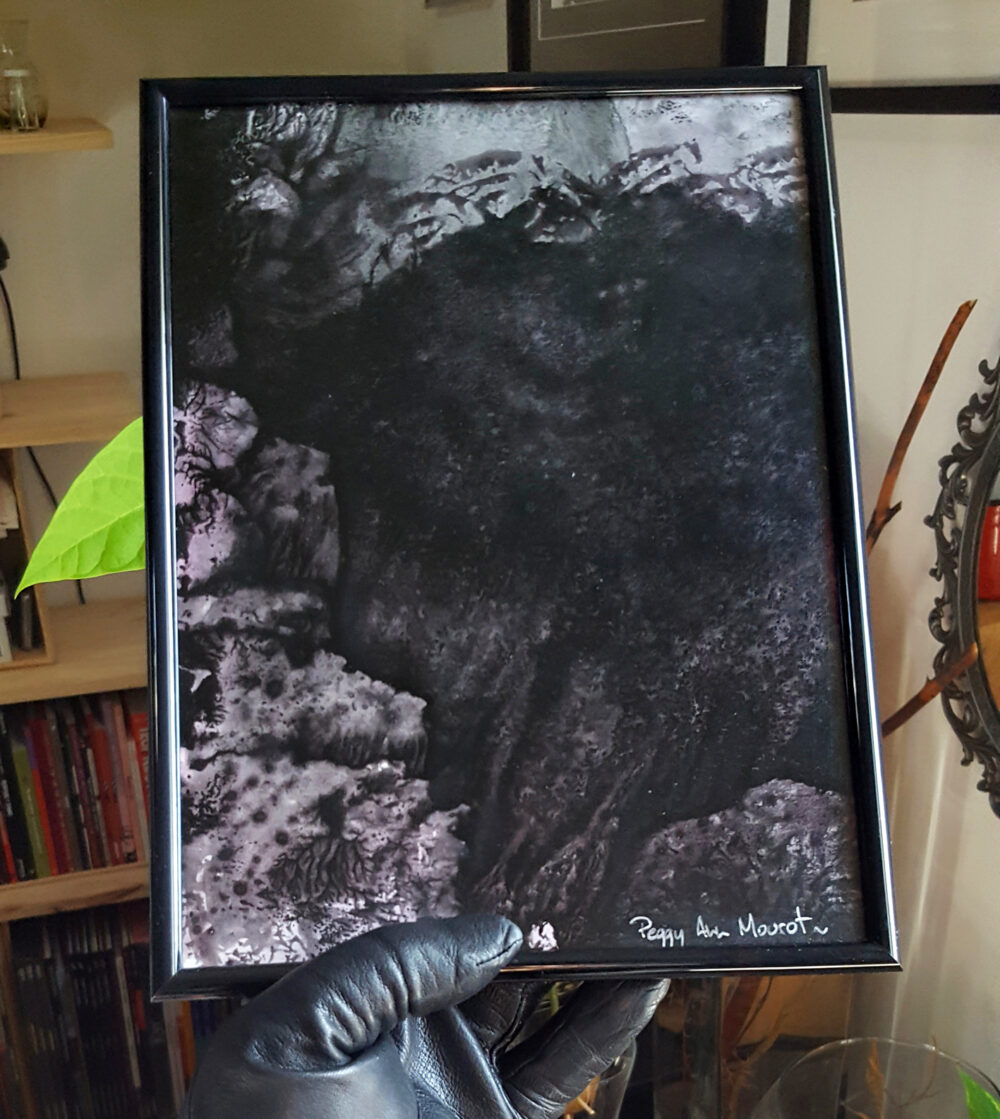 Diptyque "Sombre" I & II ~ Encre de Chine & Acrylique ~ 18x24 & 13x18 Encadrés – Image 9