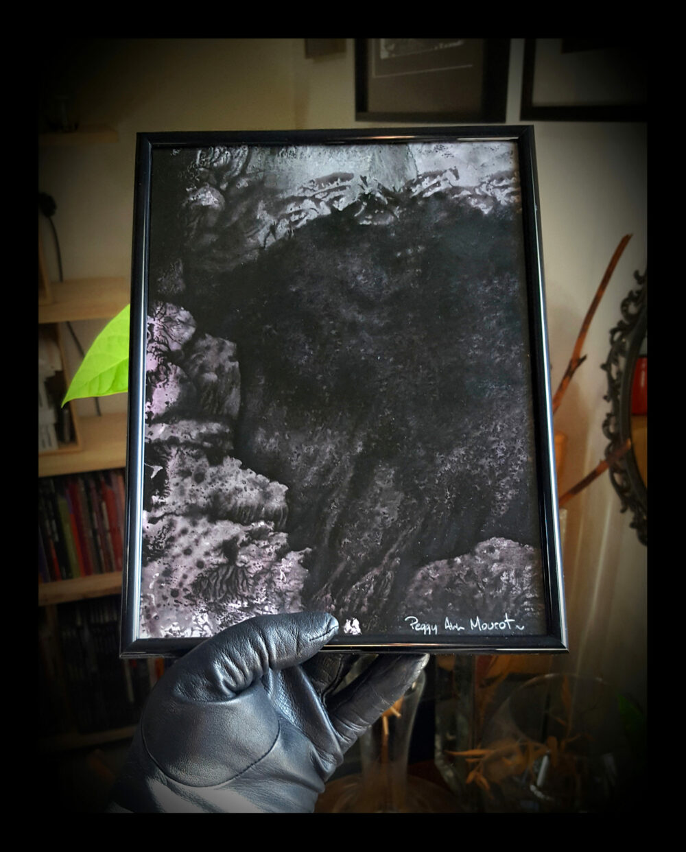 Diptyque "Sombre" I & II ~ Encre de Chine & Acrylique ~ 18x24 & 13x18 Encadrés – Image 10