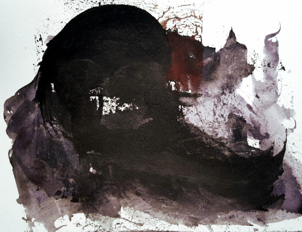 La Défaite ~ Peinture ~ Aquarelle & Encre de Chine ~ 24×30 Encadré – Image 3