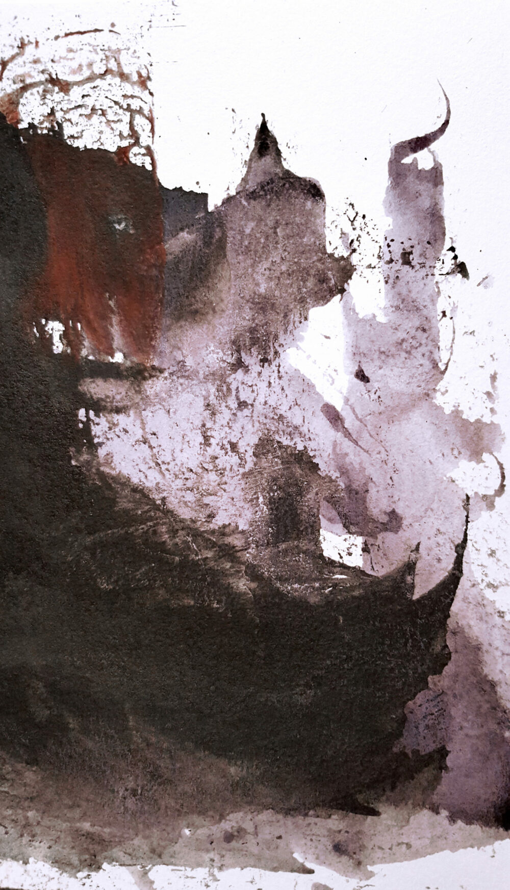 La Défaite ~ Peinture ~ Aquarelle & Encre de Chine ~ 24×30 Encadré – Image 7