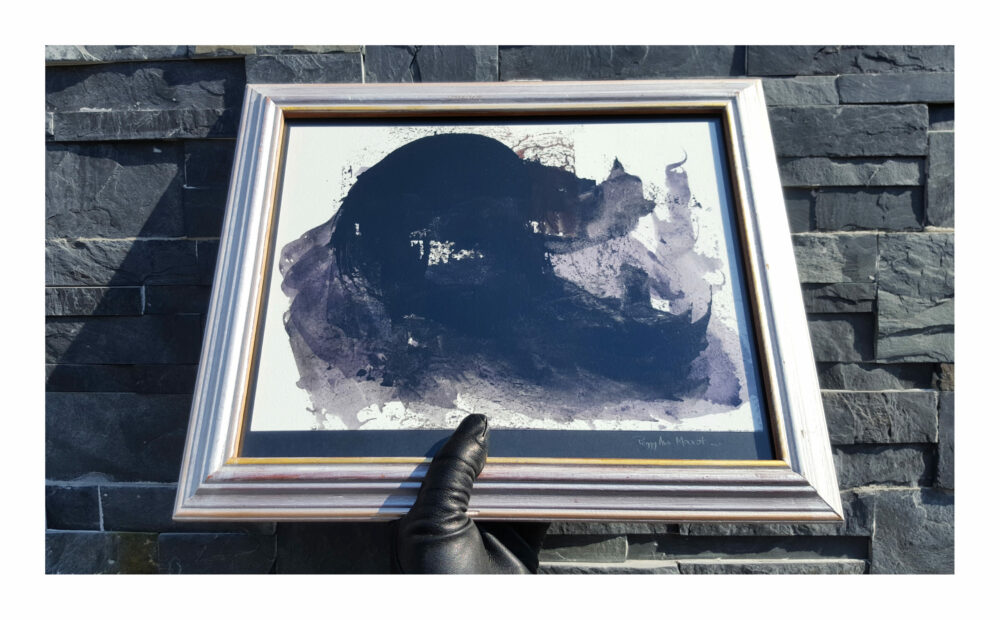 La Défaite ~ Peinture ~ Aquarelle & Encre de Chine ~ 24×30 Encadré