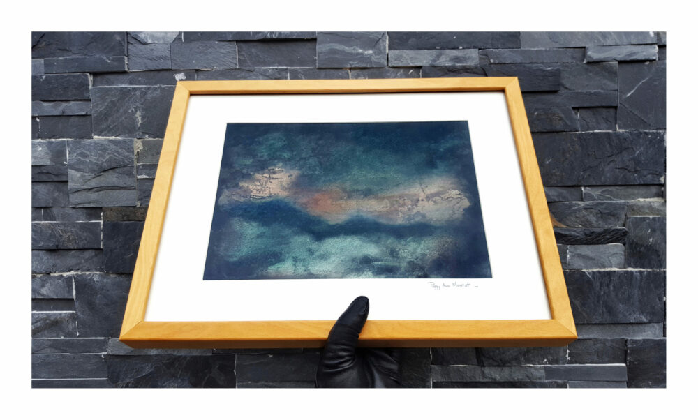 Rupestrian ~ Peinture ~ Acrylique & Encre de Chine ~ 30x40 Encadré – Image 13