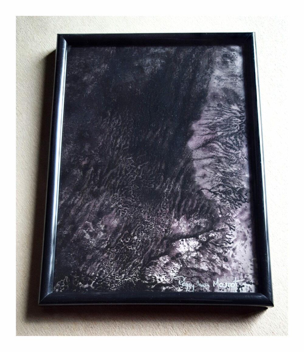 Diptyque "Sombre" I & II ~ Encre de Chine & Acrylique ~ 18x24 & 13x18 Encadrés – Image 17