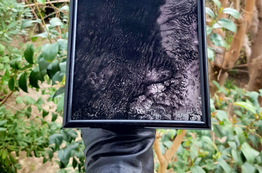 Diptyque "Sombre" I & II ~ Encre de Chine & Acrylique ~ 18x24 & 13x18 Encadrés – Image 21