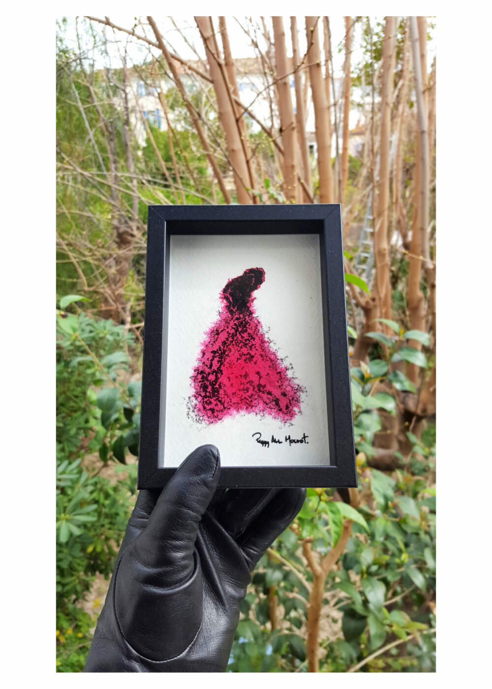 The Dancer ~ Encre de Chine & Acrylique ~ 10x15 Encadré – Image 5