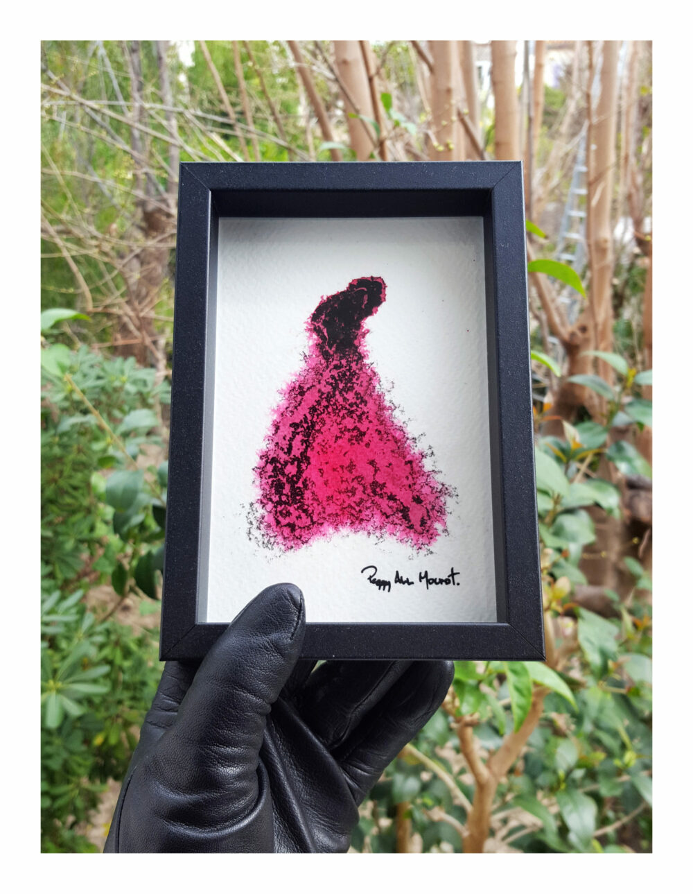 The Dancer ~ Encre de Chine & Acrylique ~ 10x15 Encadré – Image 11