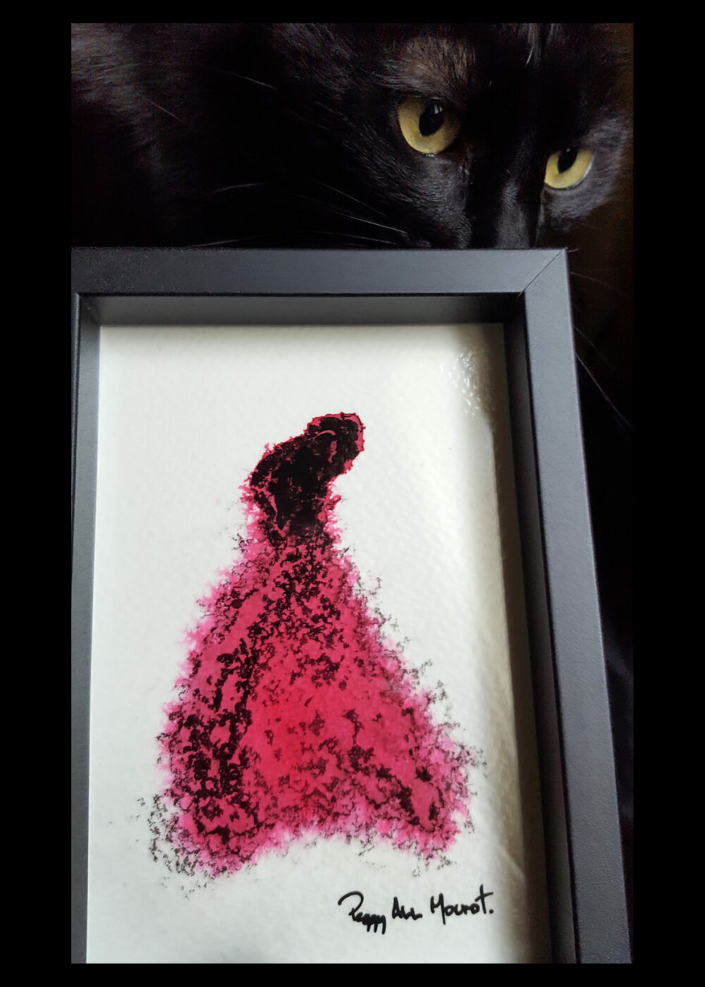 The Dancer ~ Encre de Chine & Acrylique ~ 10x15 Encadré – Image 4