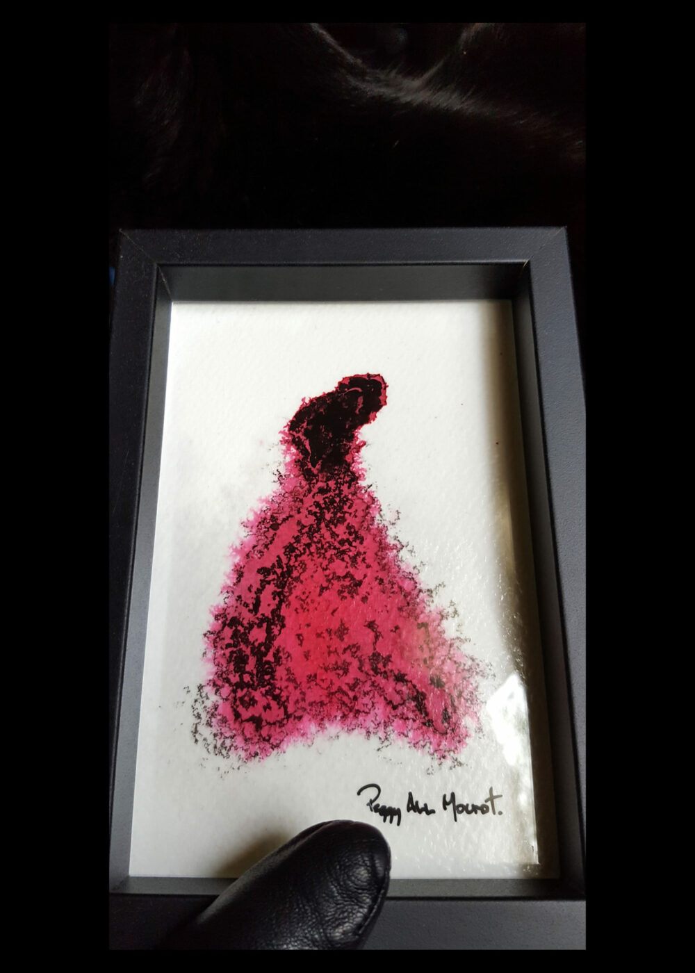 The Dancer ~ Encre de Chine & Acrylique ~ 10x15 Encadré – Image 2