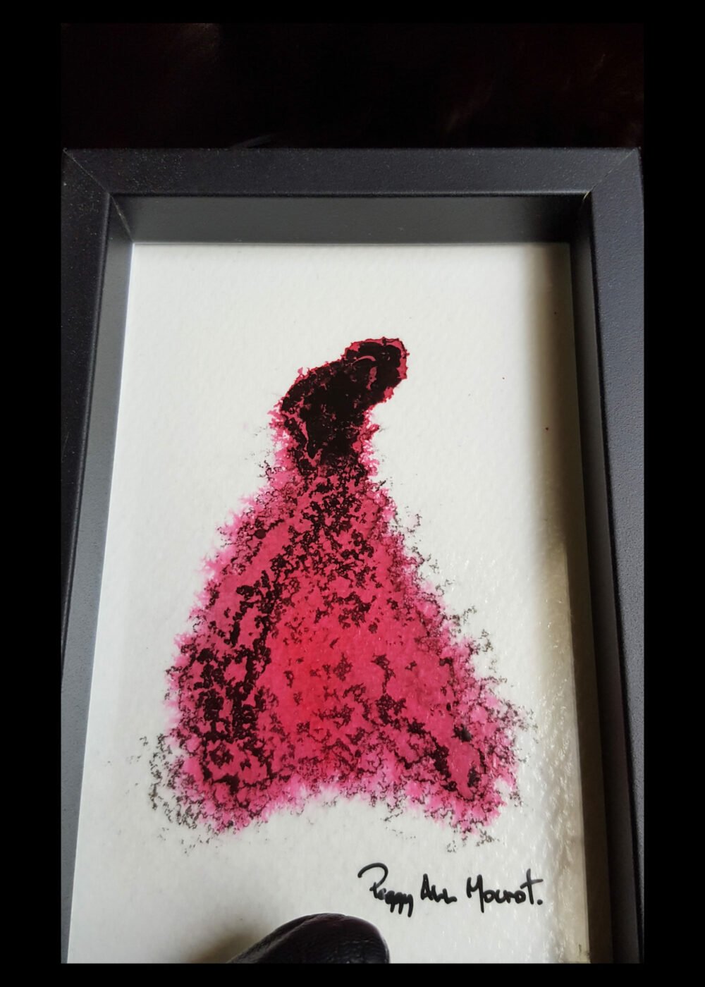 The Dancer ~ Encre de Chine & Acrylique ~ 10x15 Encadré – Image 3