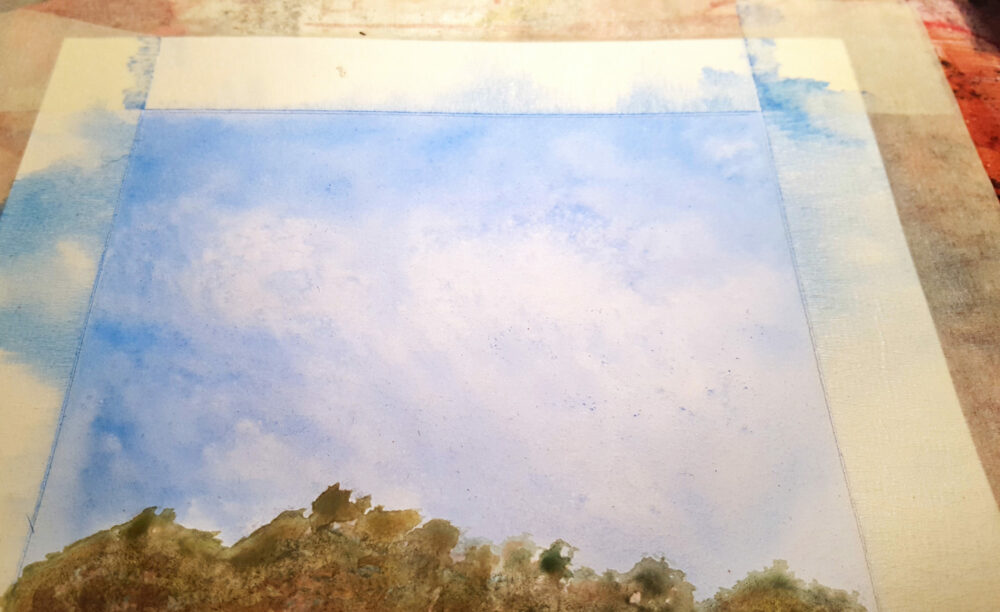 Dingo ~ Aquarelle, Encre de Chine & Pastels ~ Encadré A4 Bois Naturel ~ SOLD OUT – Image 15