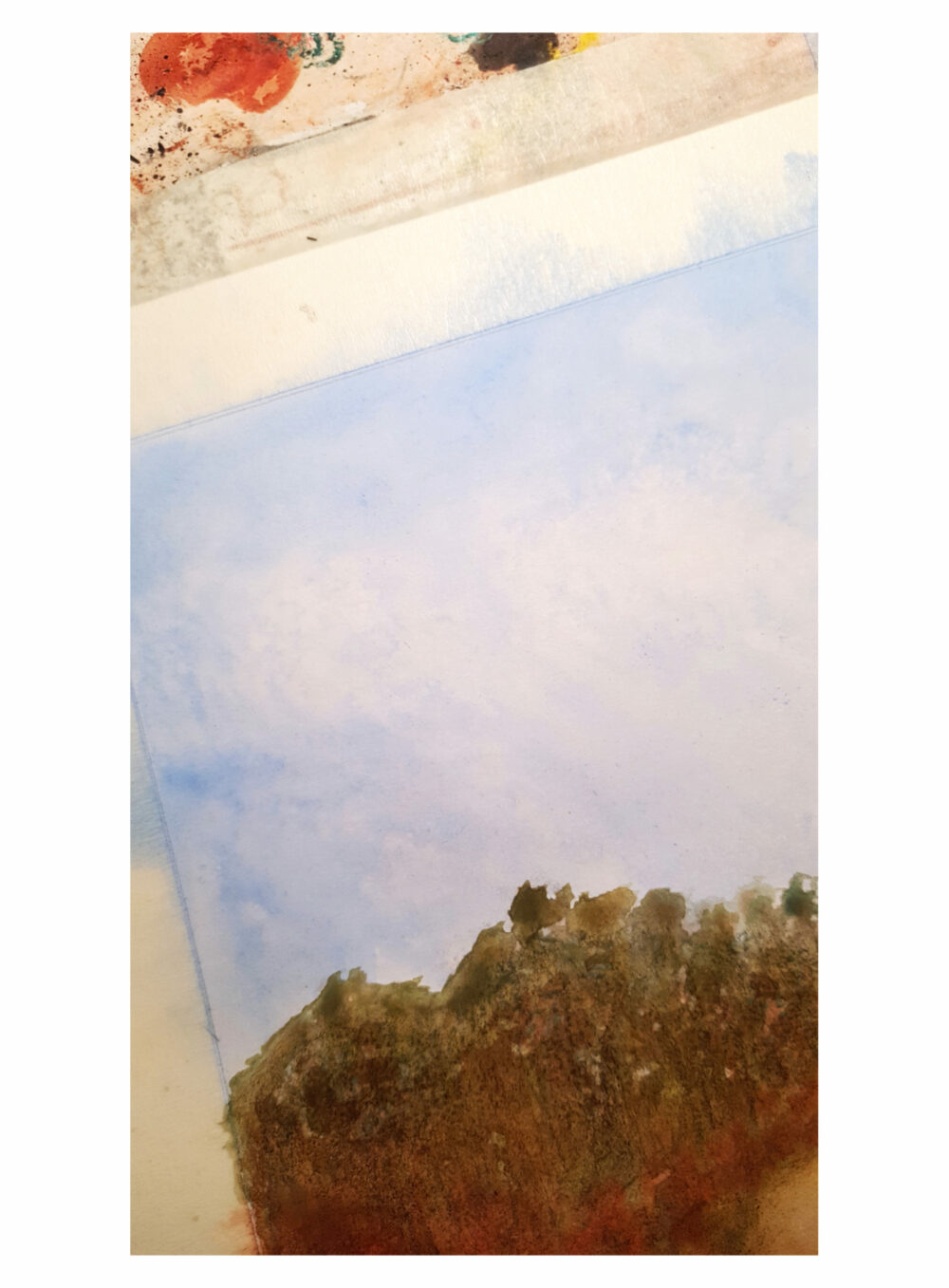 Dingo ~ Aquarelle, Encre de Chine & Pastels ~ Encadré A4 Bois Naturel ~ SOLD OUT – Image 11