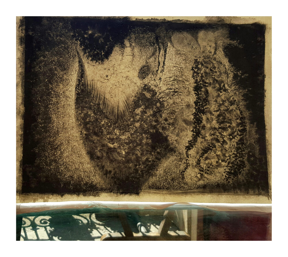 Ἄλια (Halía) Courtisée par Poséidon ~ Encre de Chine, Fusain & Pierre Noire ~ 40x50 Encadré – Image 8