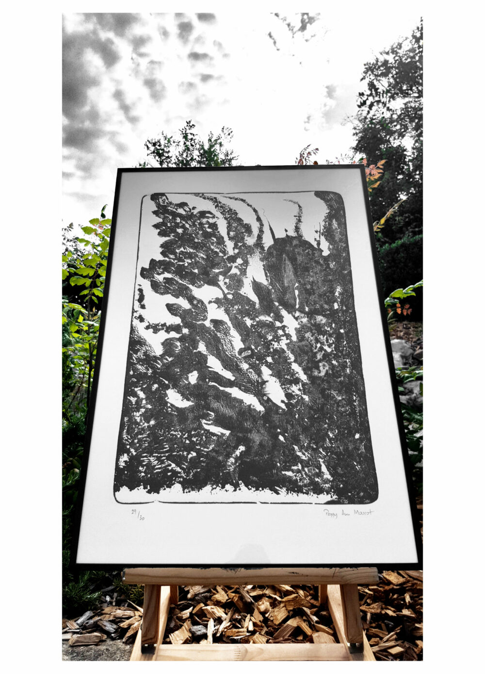 Lithographie L’Odeur de la Pierre I ~ Édition Limitée à 30ex N°& Signés sur papier BFK Rives 300g ~ 40x60 Encadrée
