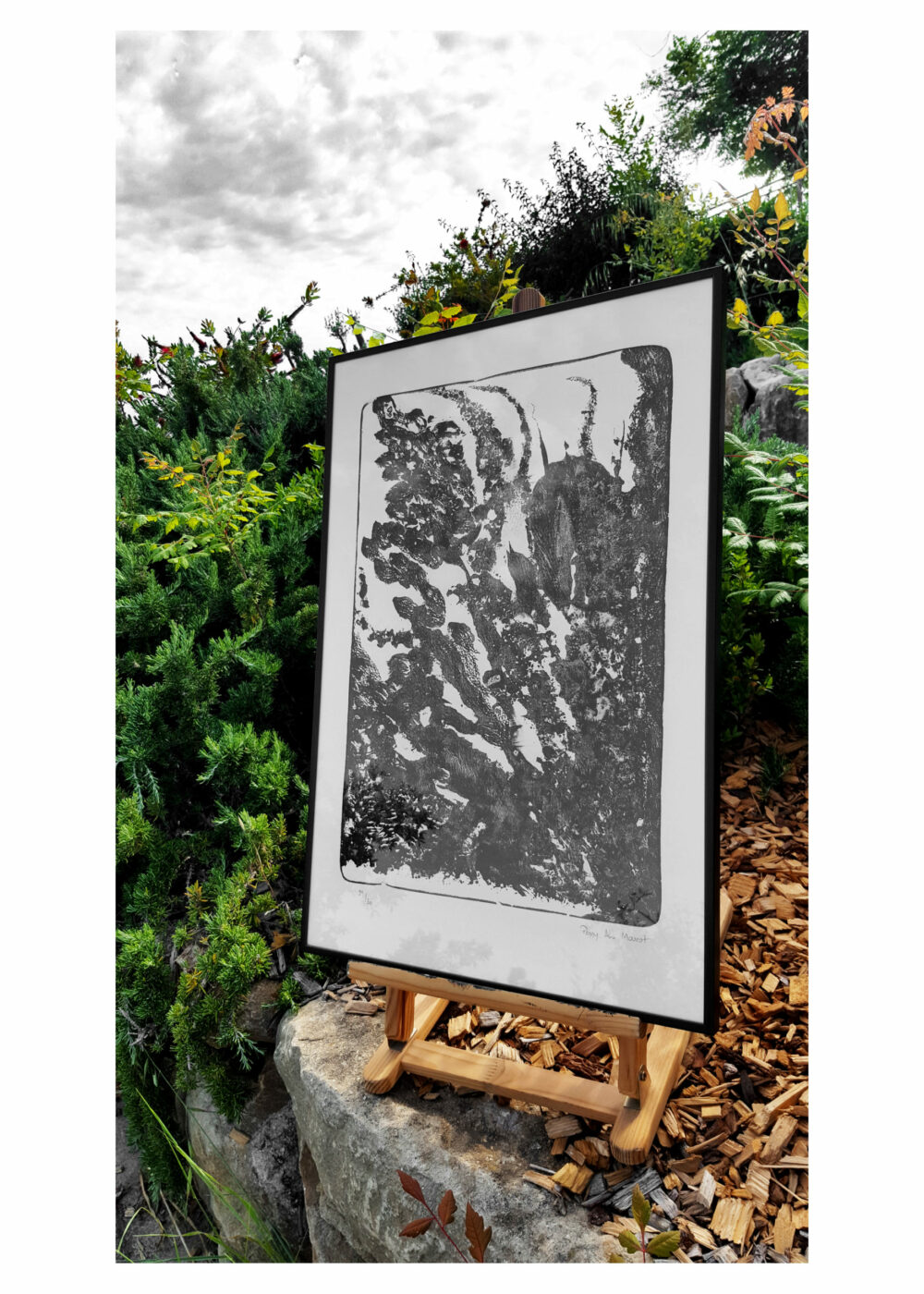 Lithographie L’Odeur de la Pierre I ~ Édition Limitée à 30ex N°& Signés sur papier BFK Rives 300g ~ 40x60 Encadrée – Image 2