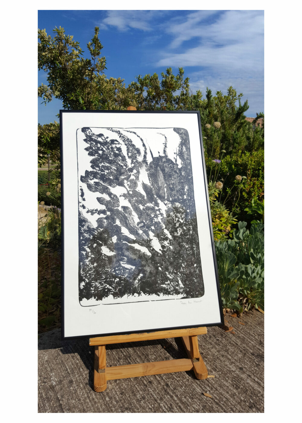 Lithographie L’Odeur de la Pierre I ~ Édition Limitée à 30ex N°& Signés sur papier BFK Rives 300g ~ 40x60 Encadrée – Image 6