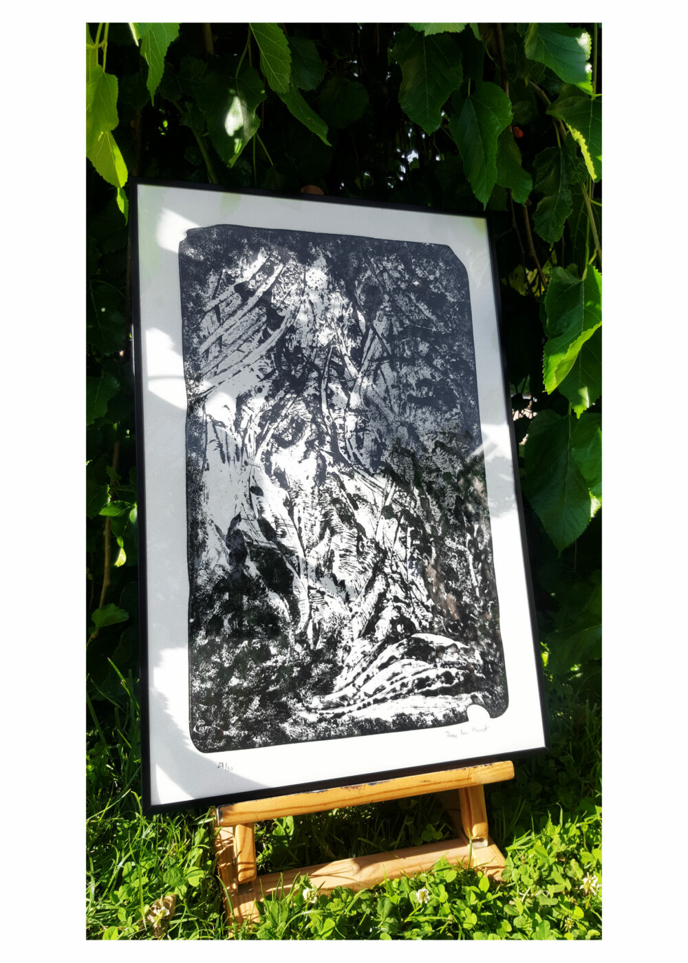 Lithographie L’Odeur de la Pierre II ~ Édition Limitée à 30ex N°& Signés sur papier BFK Rives 300g ~ 40x60 Encadrée