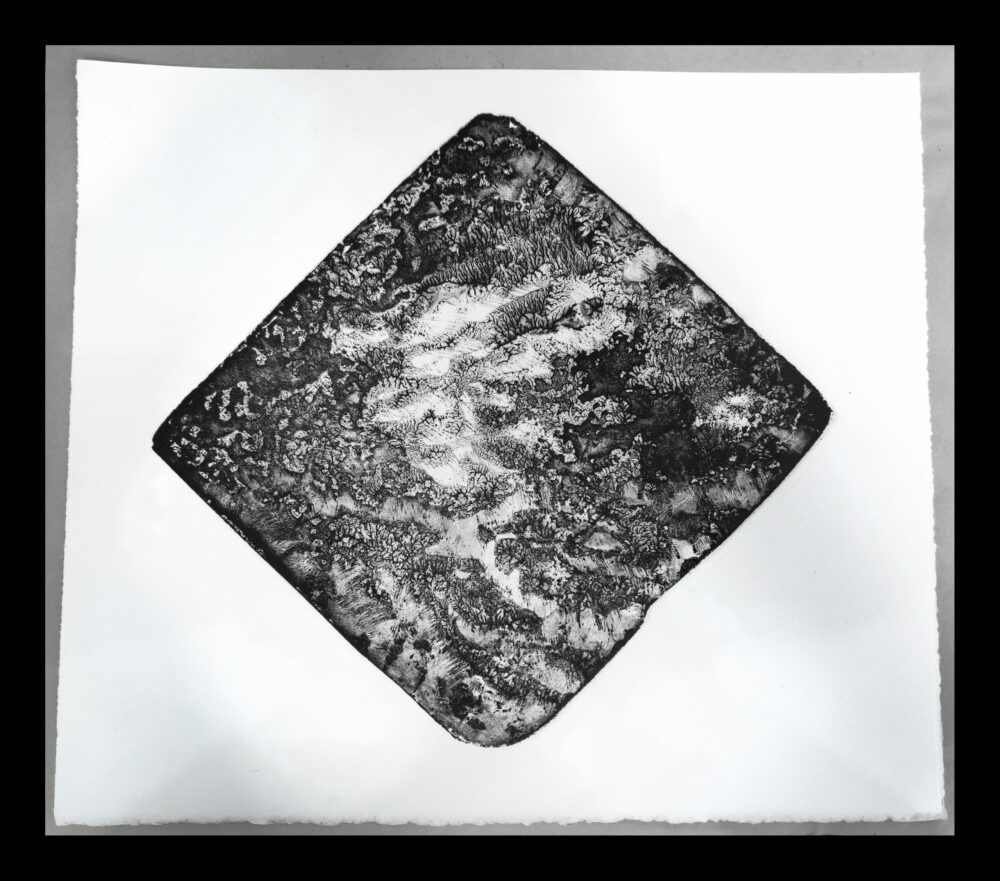 Lithographie L’Odeur de la Pierre III ~ Édition Limitée à 20ex N°& Signés sur papier BFK Rives 300g ~ 50x50 Encadrée – Image 8