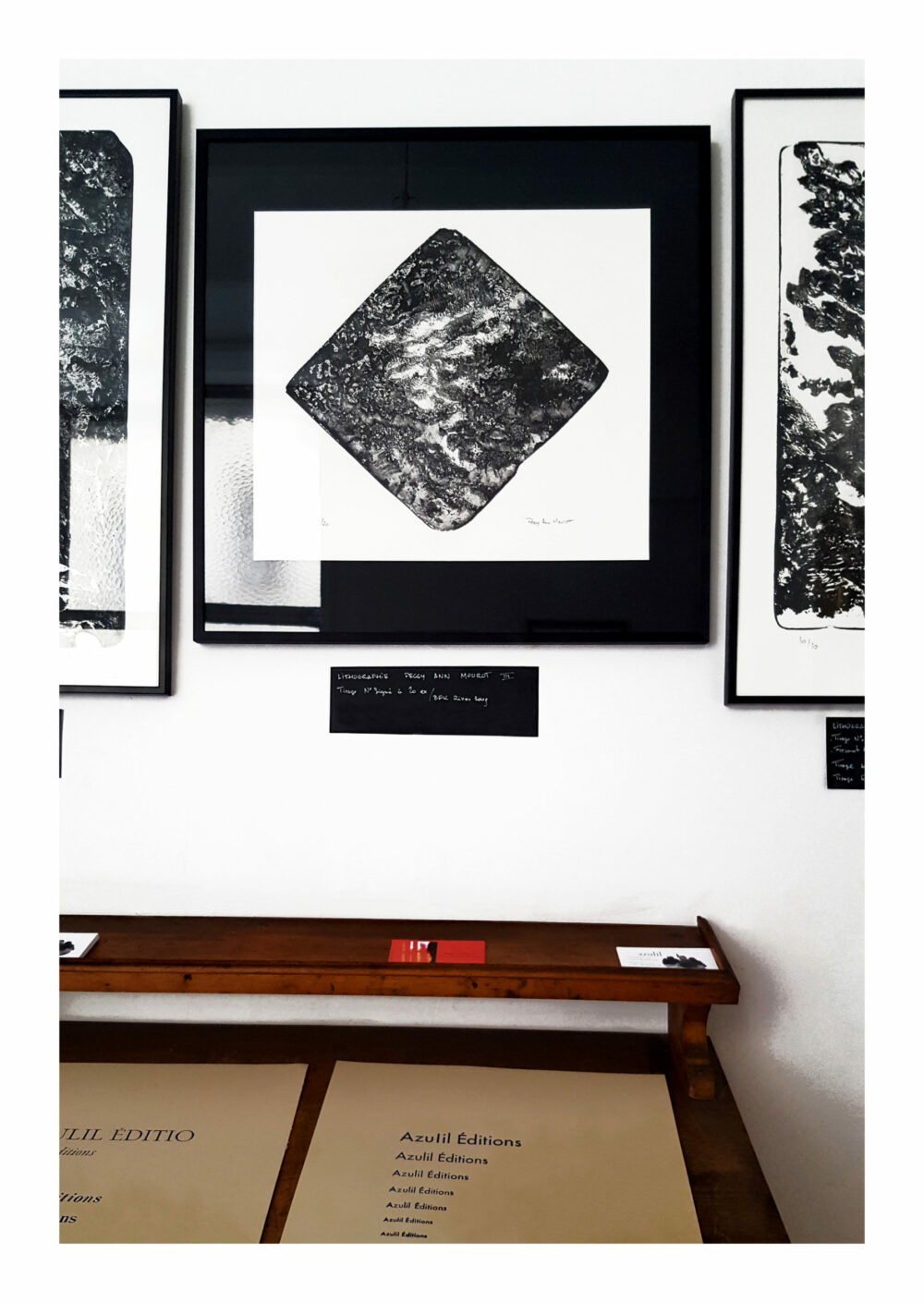 Lithographie L’Odeur de la Pierre III ~ Édition Limitée à 20ex N°& Signés sur papier BFK Rives 300g ~ 50x50 Encadrée – Image 3