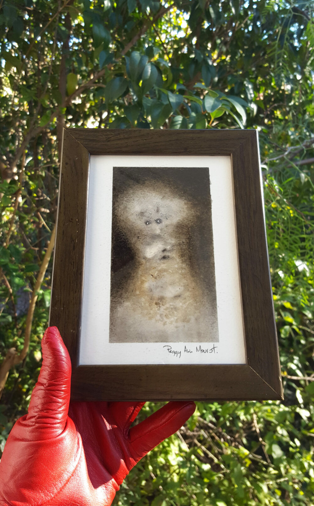 The Old Chimera ~ Encre de Chine & Café ~ 13x18 Encadré bois vert – Image 4