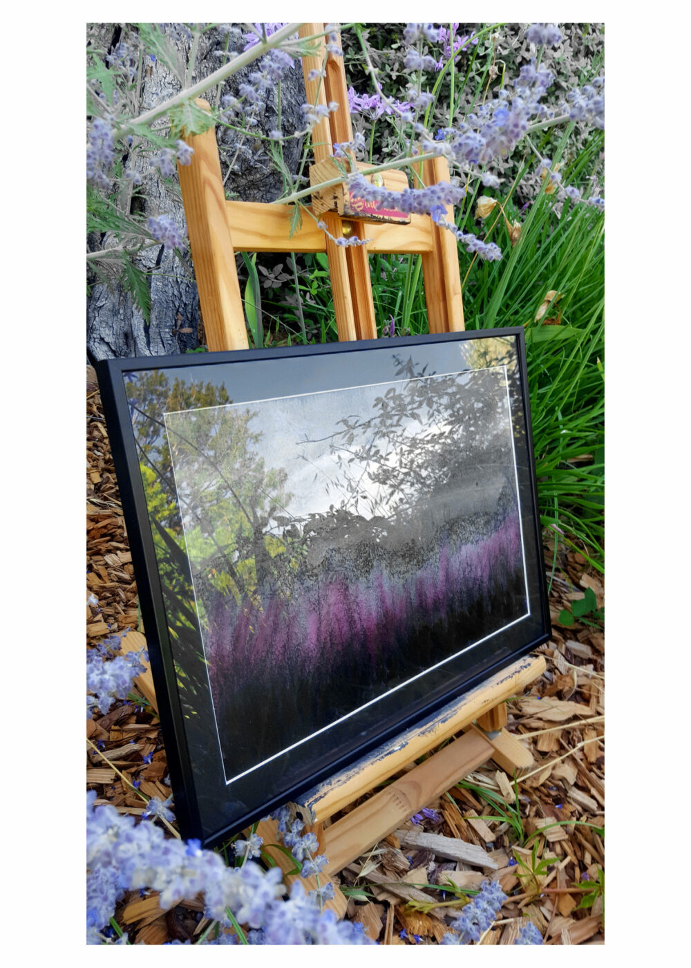 The Land ~ Encre de Chine, Acrylique & Fusain ~ 30×40 Encadré ~ SOLD OUT