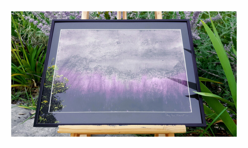 The Land ~ Encre de Chine, Acrylique & Fusain ~ 30×40 Encadré ~ SOLD OUT – Image 2