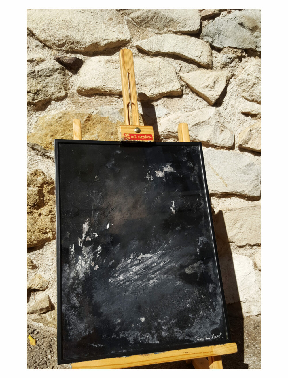 Black Mass ~ Peinture ~ Acrylique & Encre de Chine ~ 30×40 Encadré – Image 5