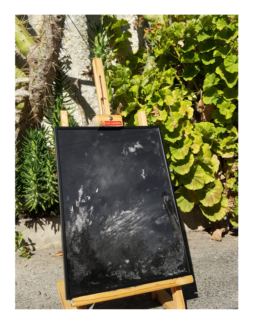 Black Mass ~ Peinture ~ Acrylique & Encre de Chine ~ 30×40 Encadré – Image 3