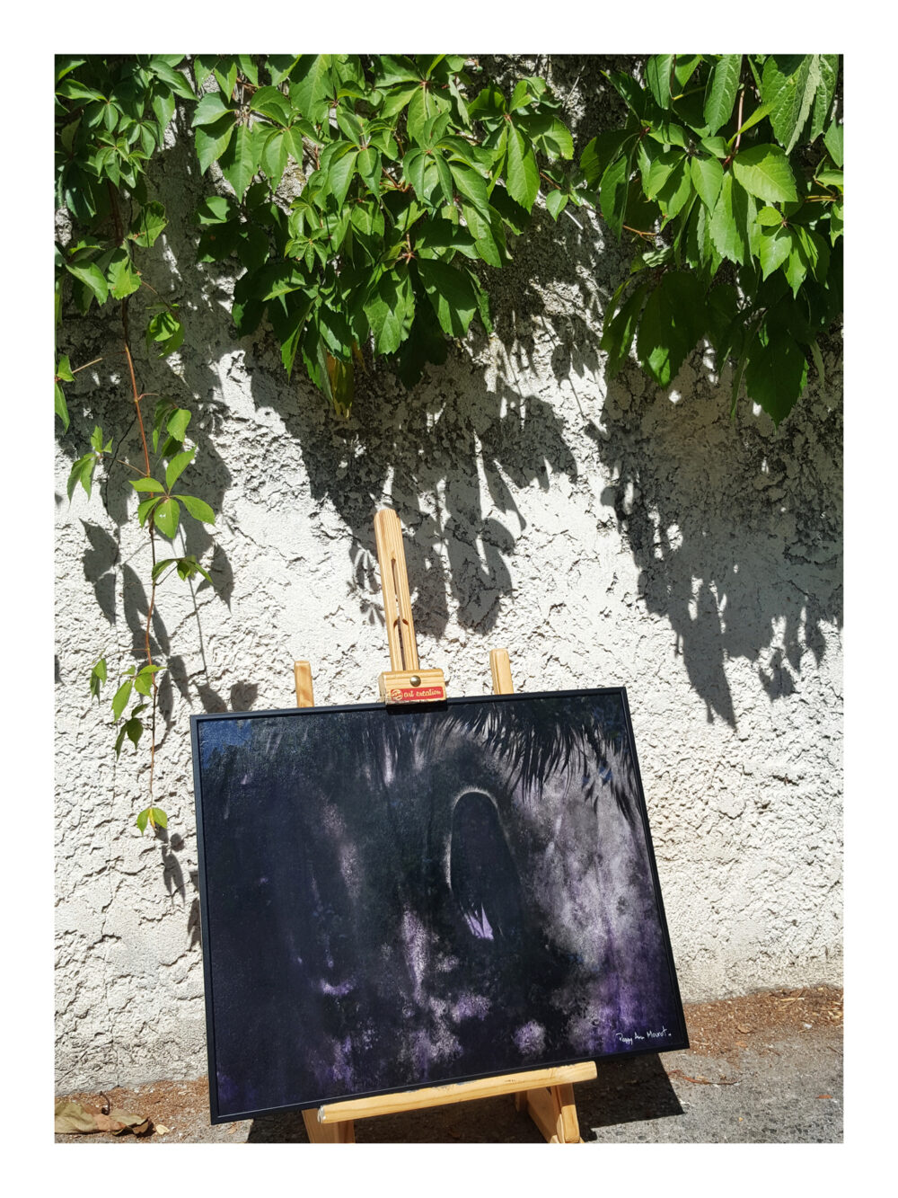 Lost Violet ~ Peinture ~ Encre de Chine & Acrylique ~ 40x50 Encadré ~ SOLD OUT – Image 6