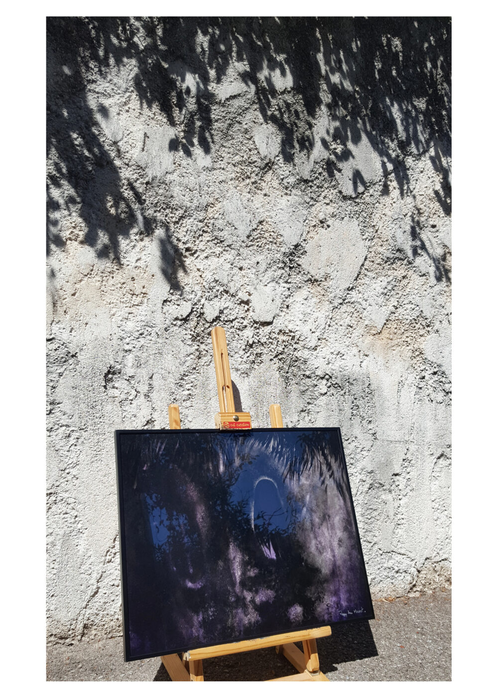 Lost Violet ~ Peinture ~ Encre de Chine & Acrylique ~ 40x50 Encadré ~ SOLD OUT – Image 5