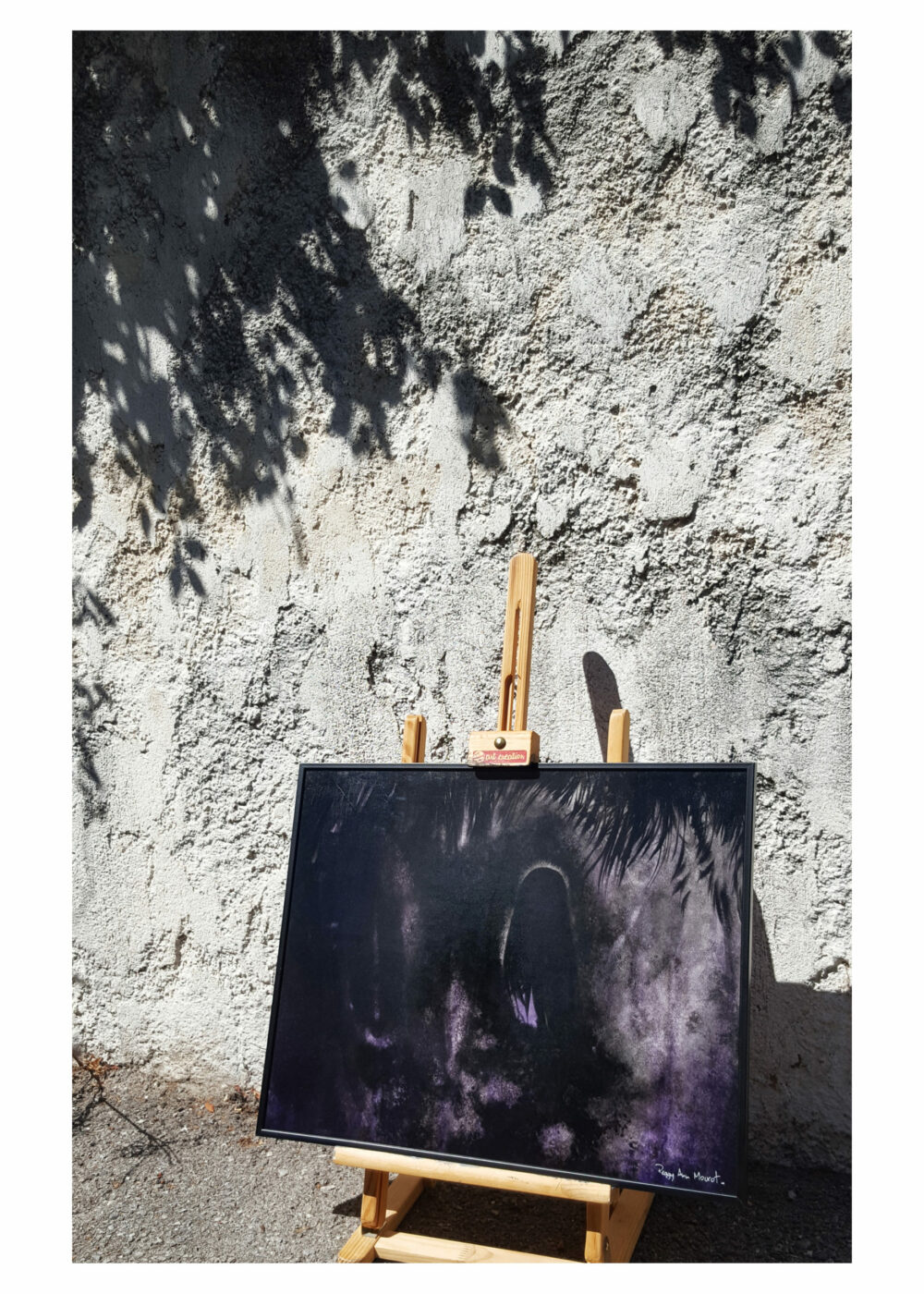 Lost Violet ~ Peinture ~ Encre de Chine & Acrylique ~ 40x50 Encadré ~ SOLD OUT – Image 3