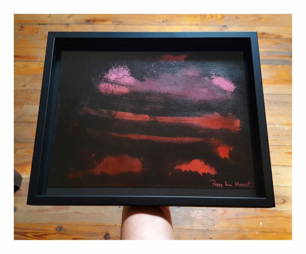 W.A.R. II ~ Peinture ~ Encre de Chine & Acrylique ~ 24×30 Encadré ~ SOLD OUT – Image 2